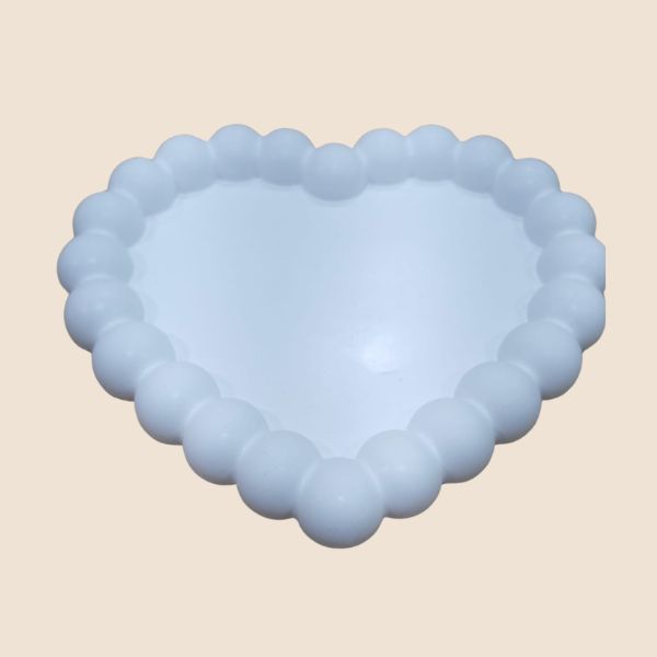 Bubble heart plate