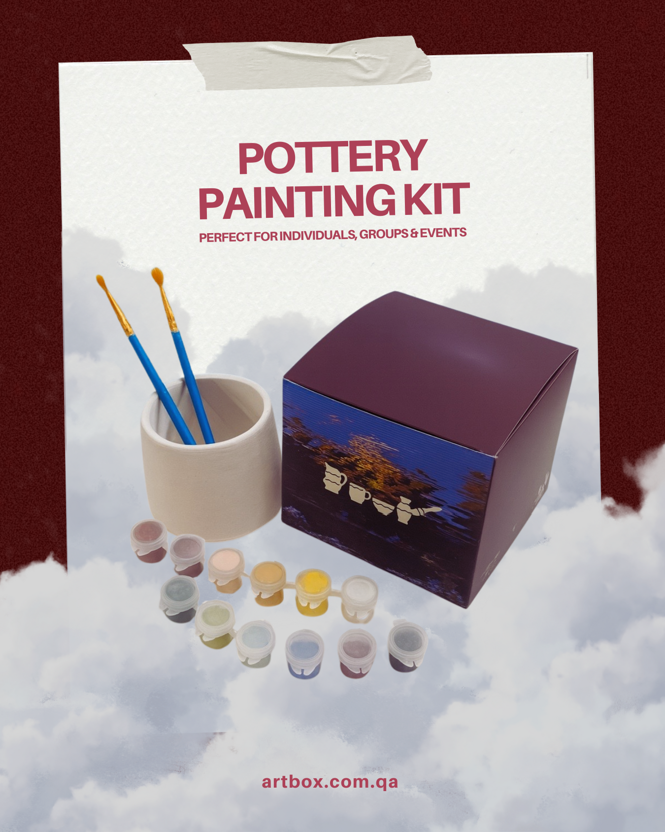 pottery set box
